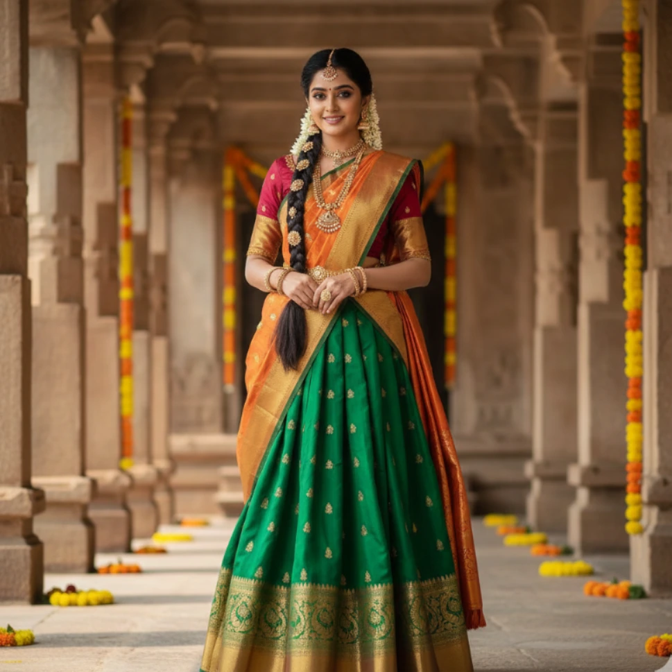 Traditional Half Saree